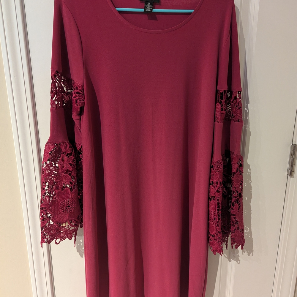 Elegant Lace Sleeve Dress